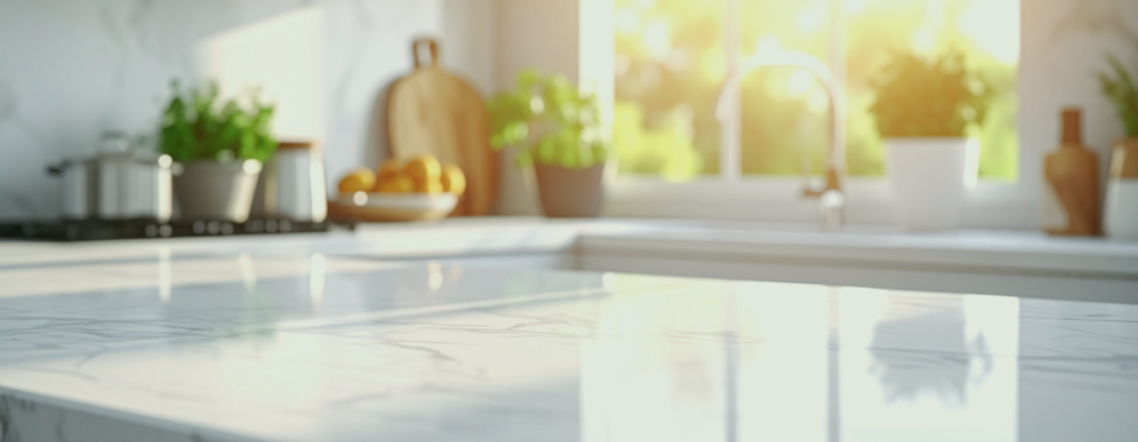 Sparkling Clean Kitchen Countertop